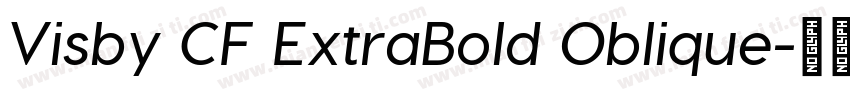 Visby CF ExtraBold Oblique字体转换